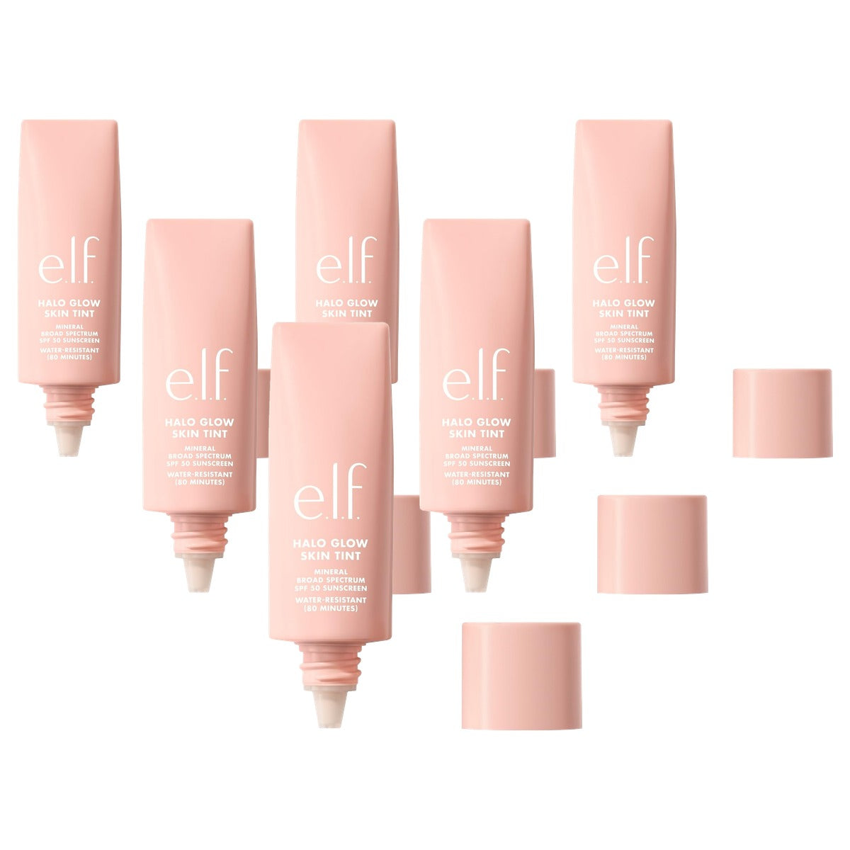 e.l.f. Halo Glow Skin Tint SPF 50 4 lichtneutraal - 6 stuks