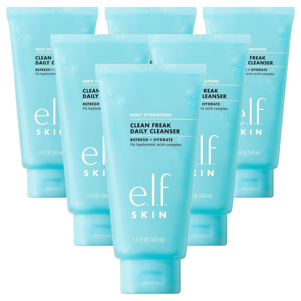 e.l.f. Skin Holy Hydration! Clean Freak Daily Cleanser 162 ml - 6 stuks