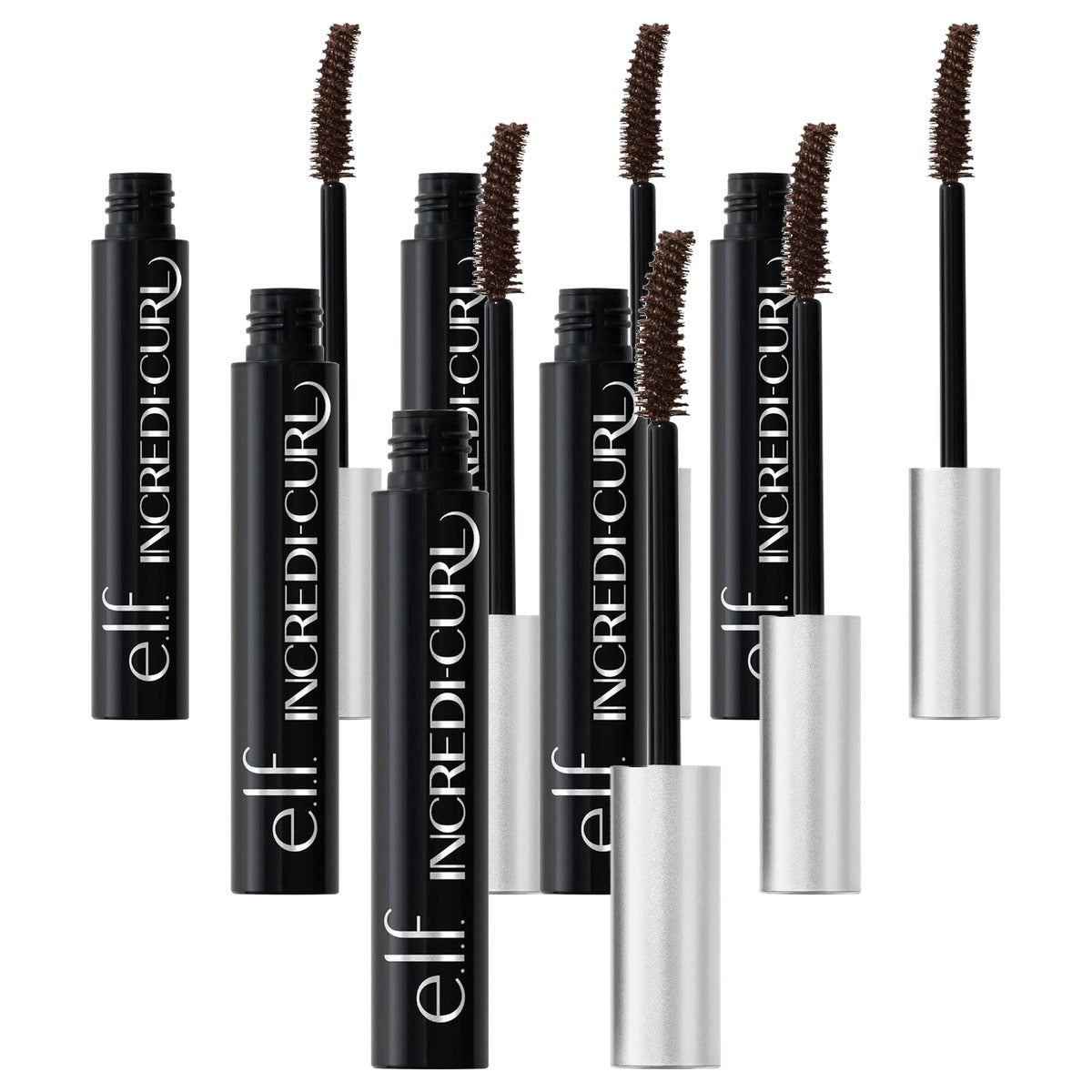 e.l.f. Incredi-Curl Mascara donkerbruin - 6 stuks