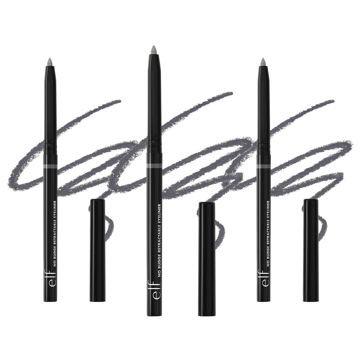 e.l.f. No Budge Intrekbare Eyeliner Grijs 0,006 oz - 3 stuks