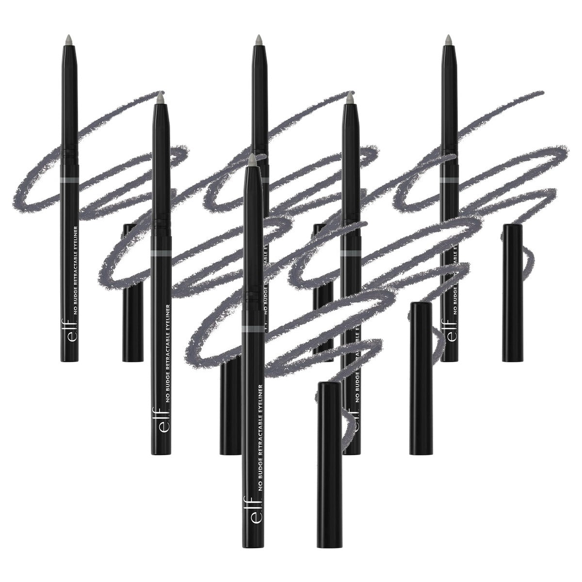 e.l.f. No Budge Intrekbare Eyeliner Grijs 0,006 oz - 6 stuks