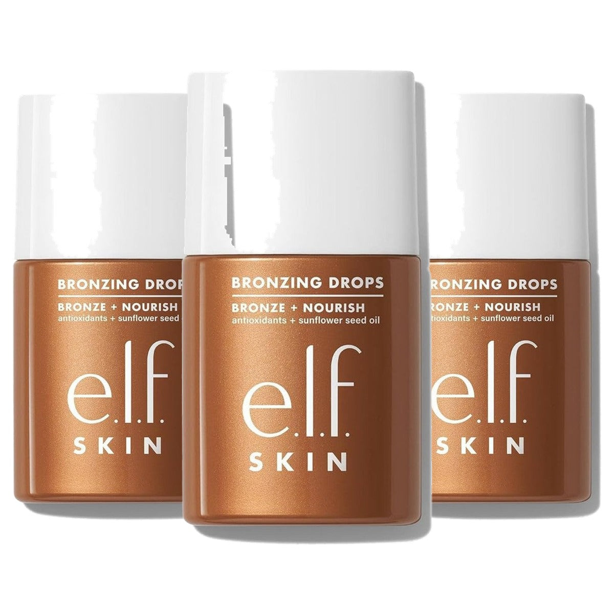 e.l.f. SKIN Bronzing Drops Puur Goud - 3 stuks