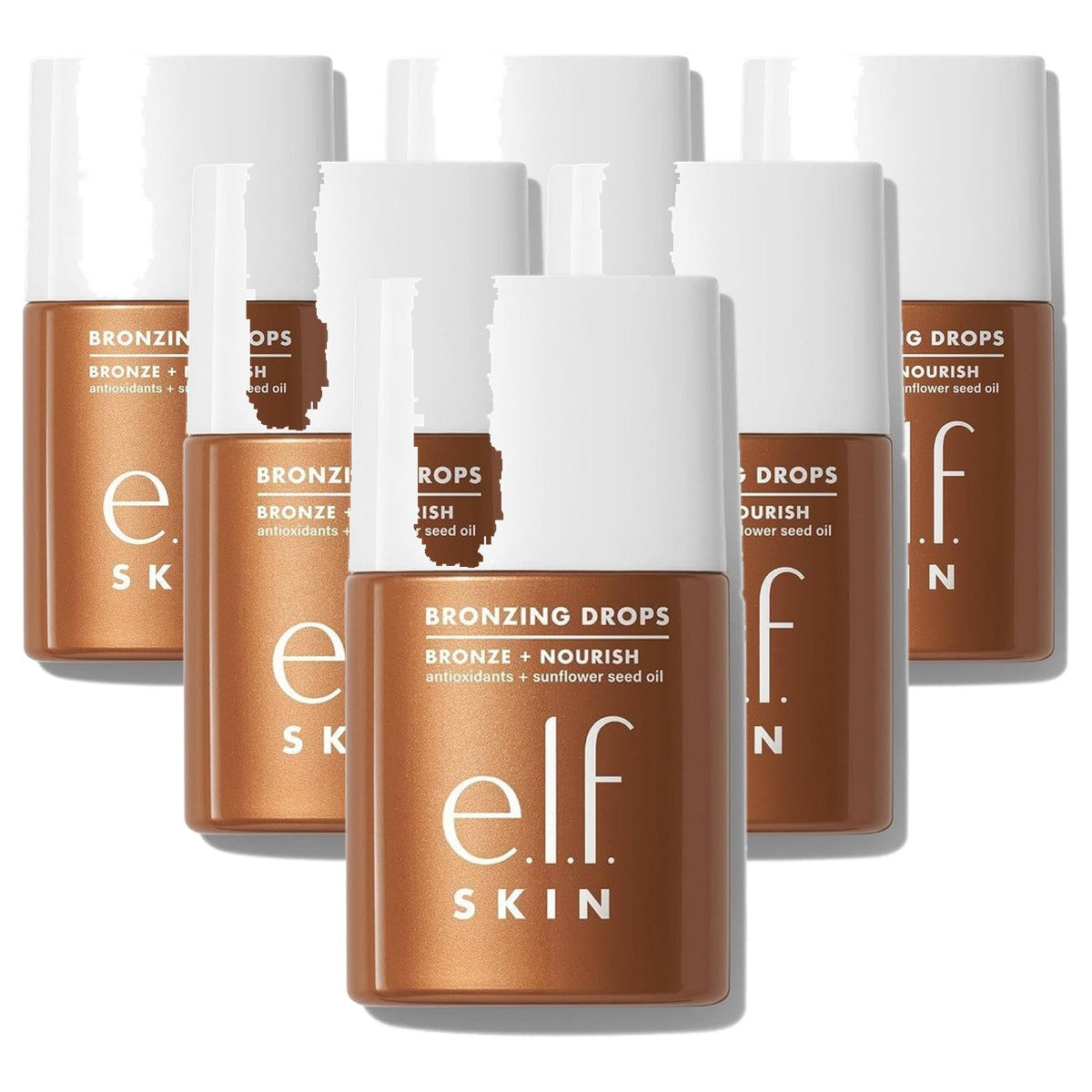 e.l.f. SKIN Bronzing Drops Puur Goud - 6 stuks