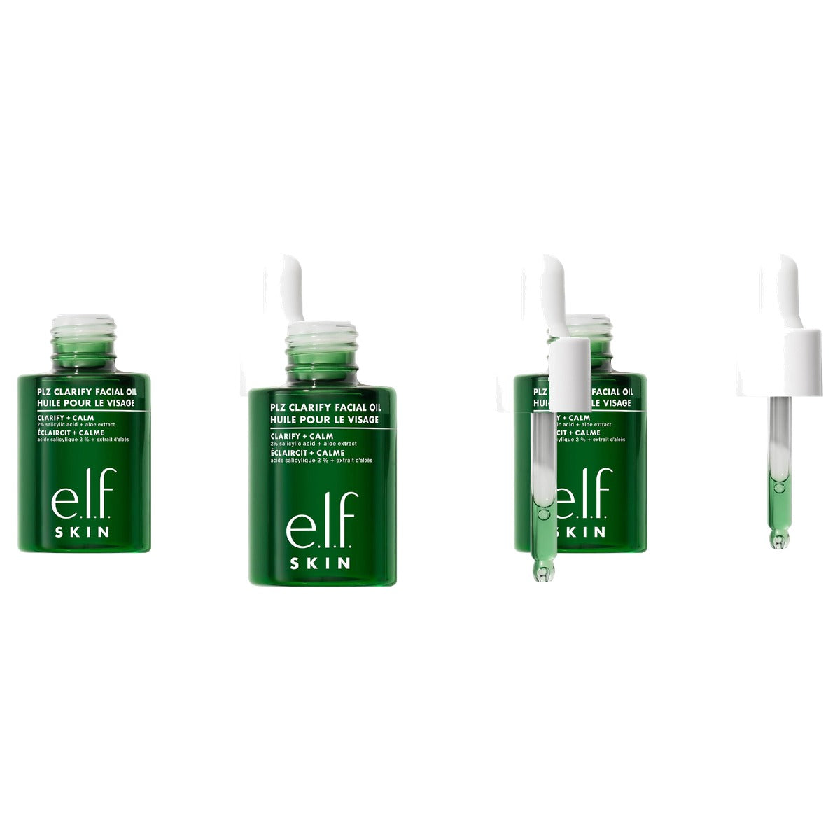 e.l.f. Skin Clarify Gezichtsolie met salicylzuur 30 ml - 3 stuks