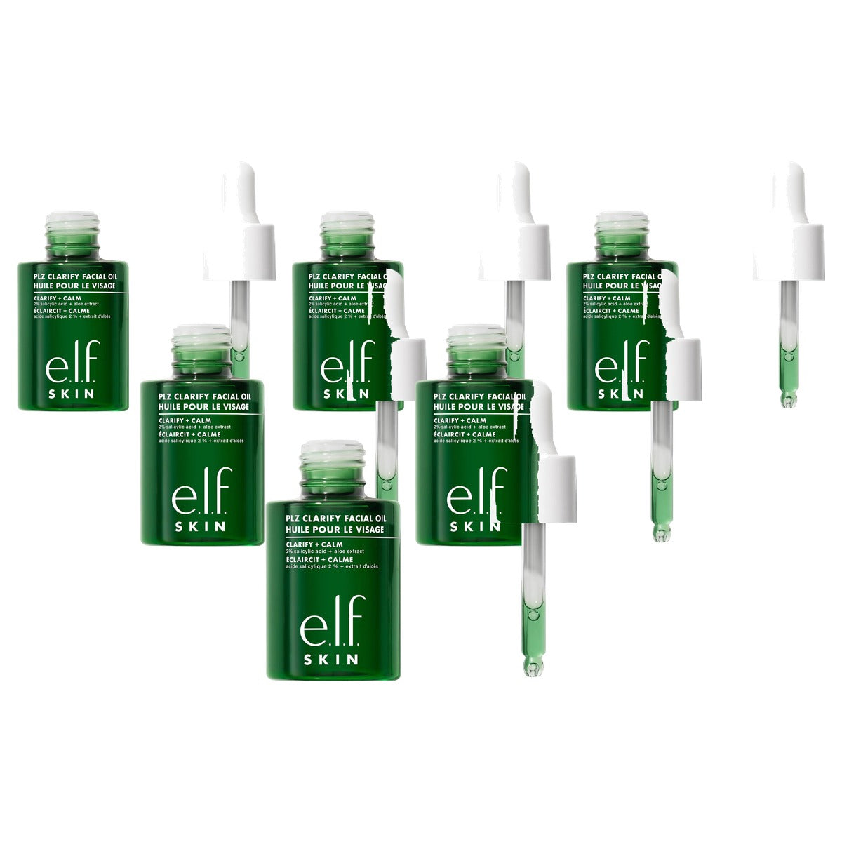 e.l.f. Skin Clarify Gezichtsolie met salicylzuur 30 ml - 6 stuks