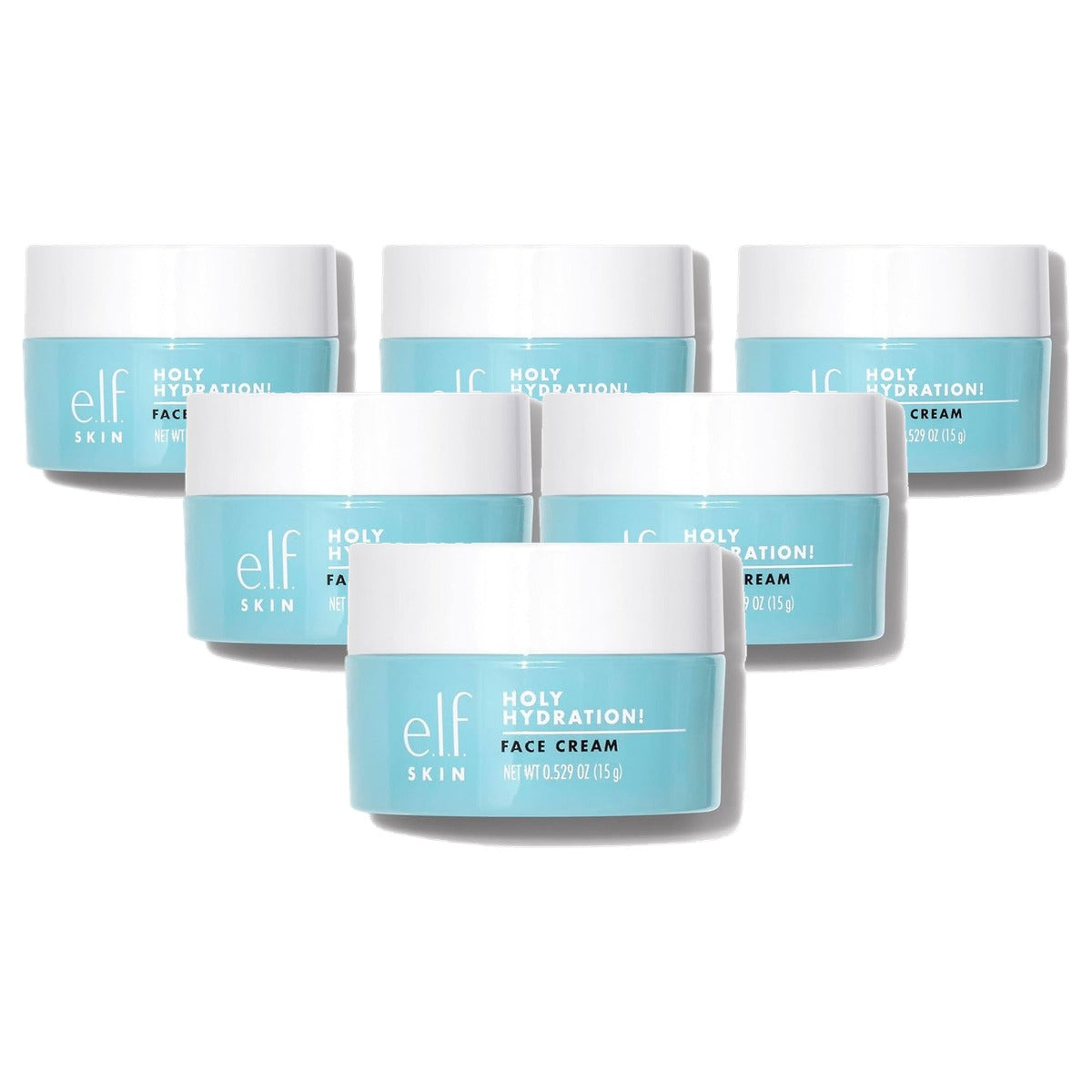 e.l.f. SKIN Mini Holy Hydration! Gezichtscrème 15 g - 6 stuks