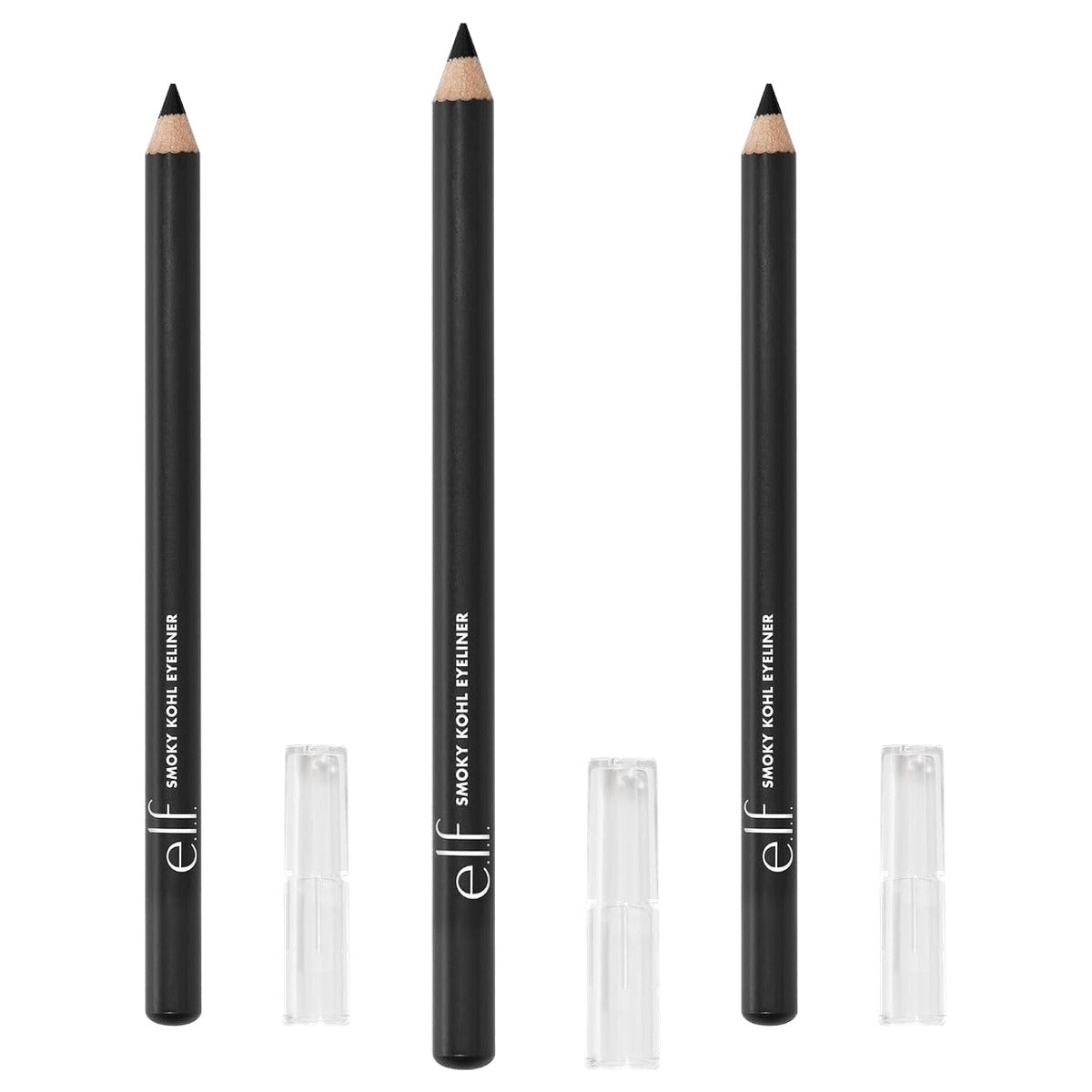 e.l.f. Smoky Kohl Eyeliner Black Velvet - 3 stuks