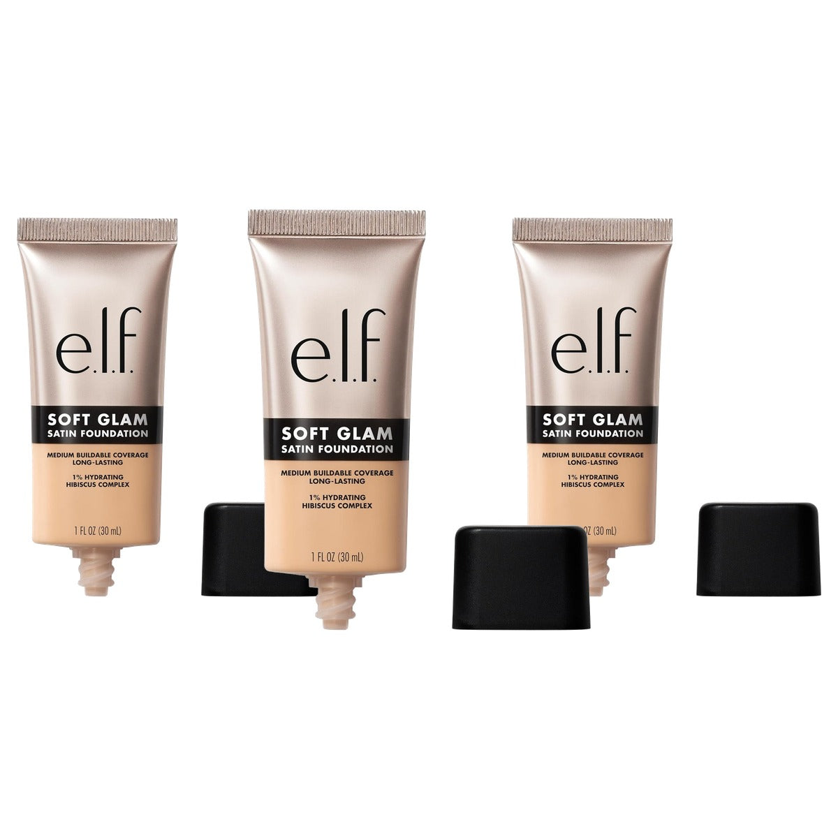 e.l.f. Soft Glam Foundation 21 Licht Neutraal, 0 stuks - 3 stuks