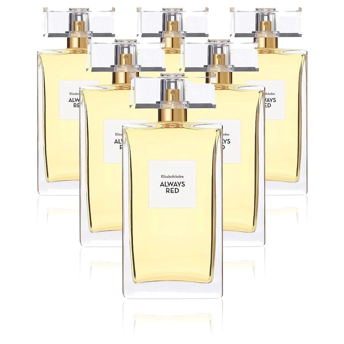 Elizabeth Arden Always Red Eau de Toilette 6 x 100 ml - Voordeelverpakking