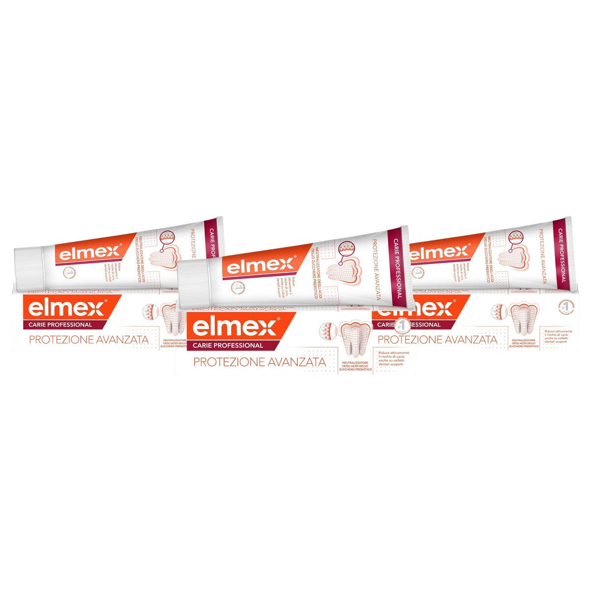 ELMEX Carie Professional Tandpasta 3 x 75 ml - Voordeelverpakking