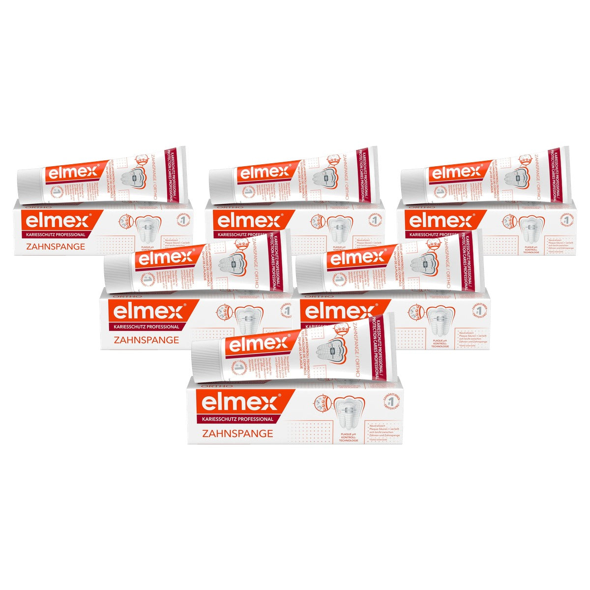 ELMEX Cariësbescherming Professional tandpasta 6 x 75 ml - Voordeelverpakking