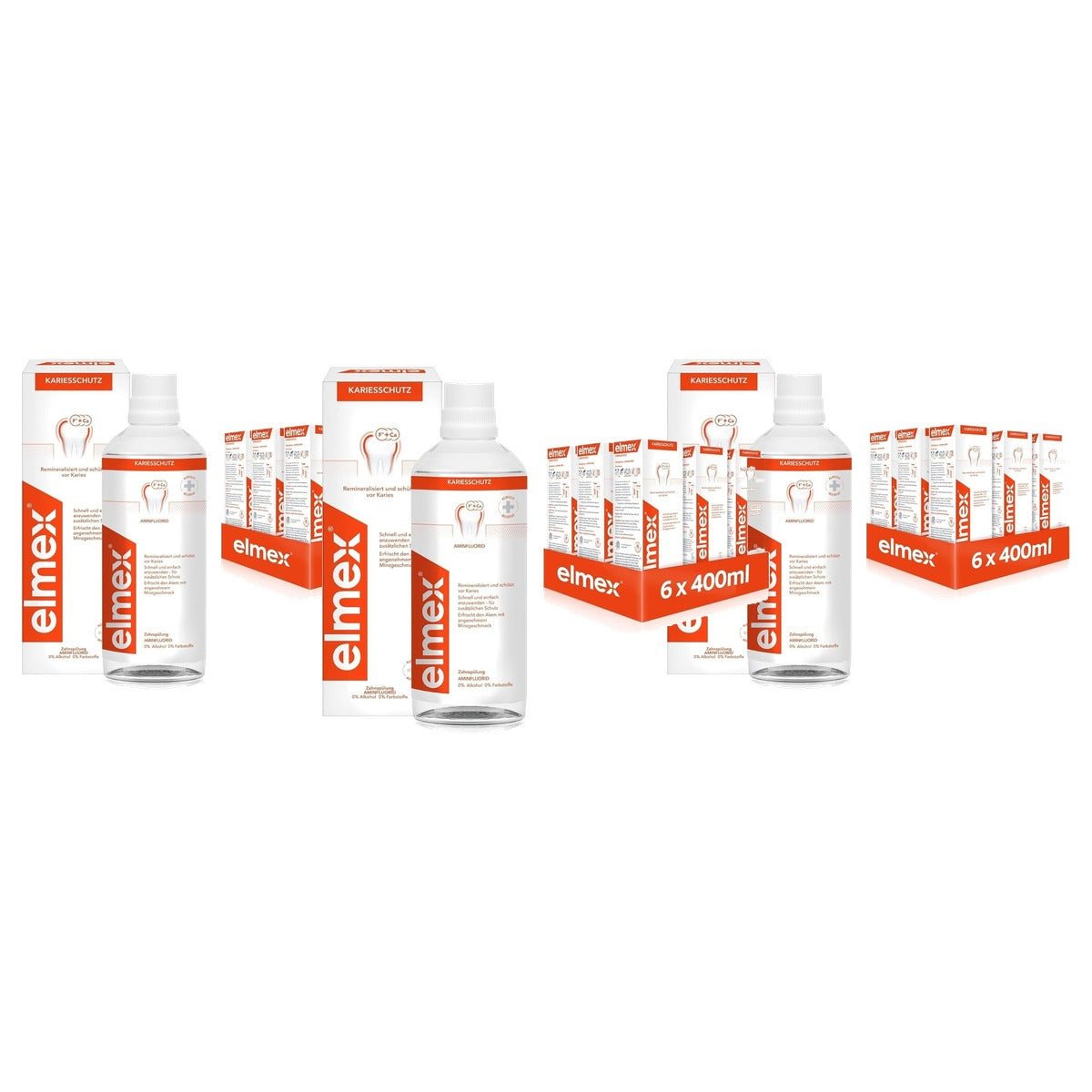 ELMEX Cariësbescherming Tandspoeling 3 x 400 ml - Voordeelverpakking