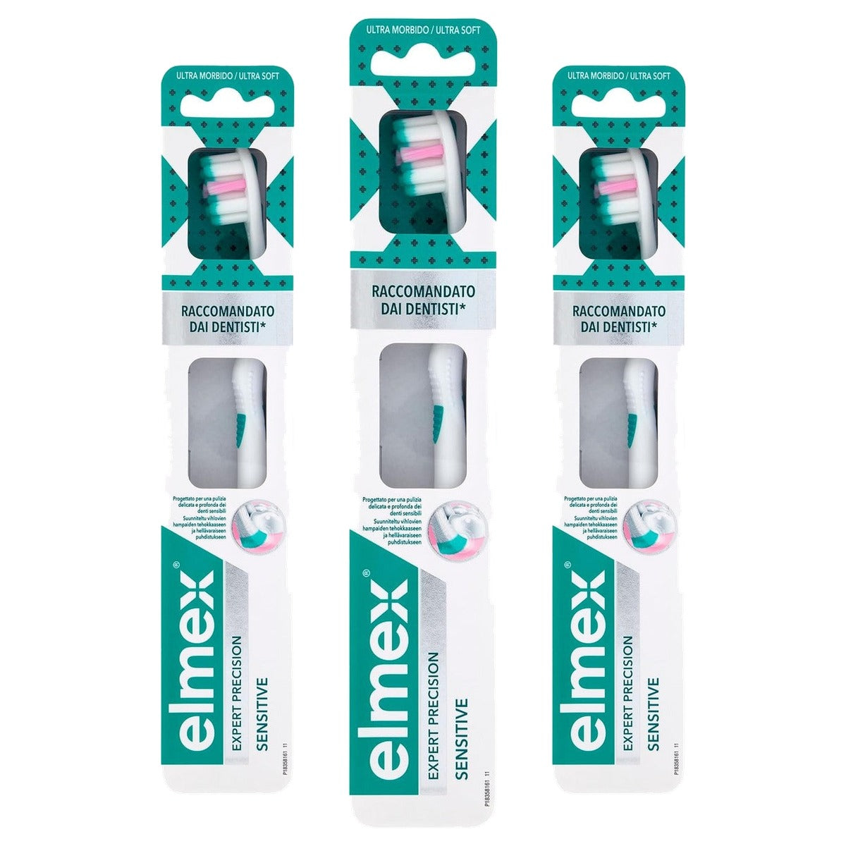 ELMEX Expert Precision Sensitive Handtandenborstel - 3-pack