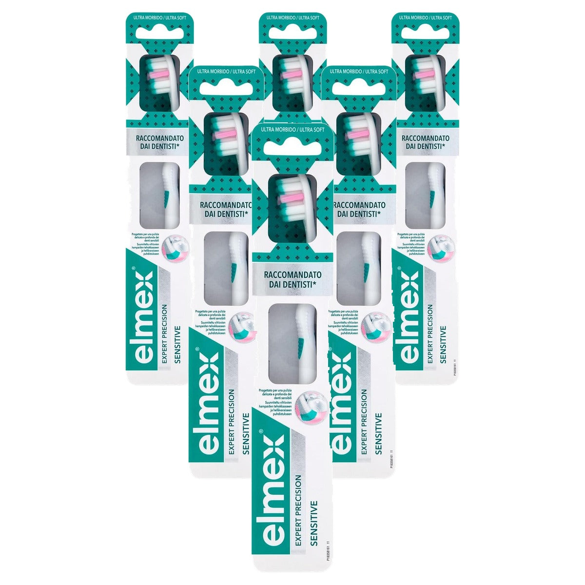 ELMEX Expert Precision Sensitive Handtandenborstel - 6-pack