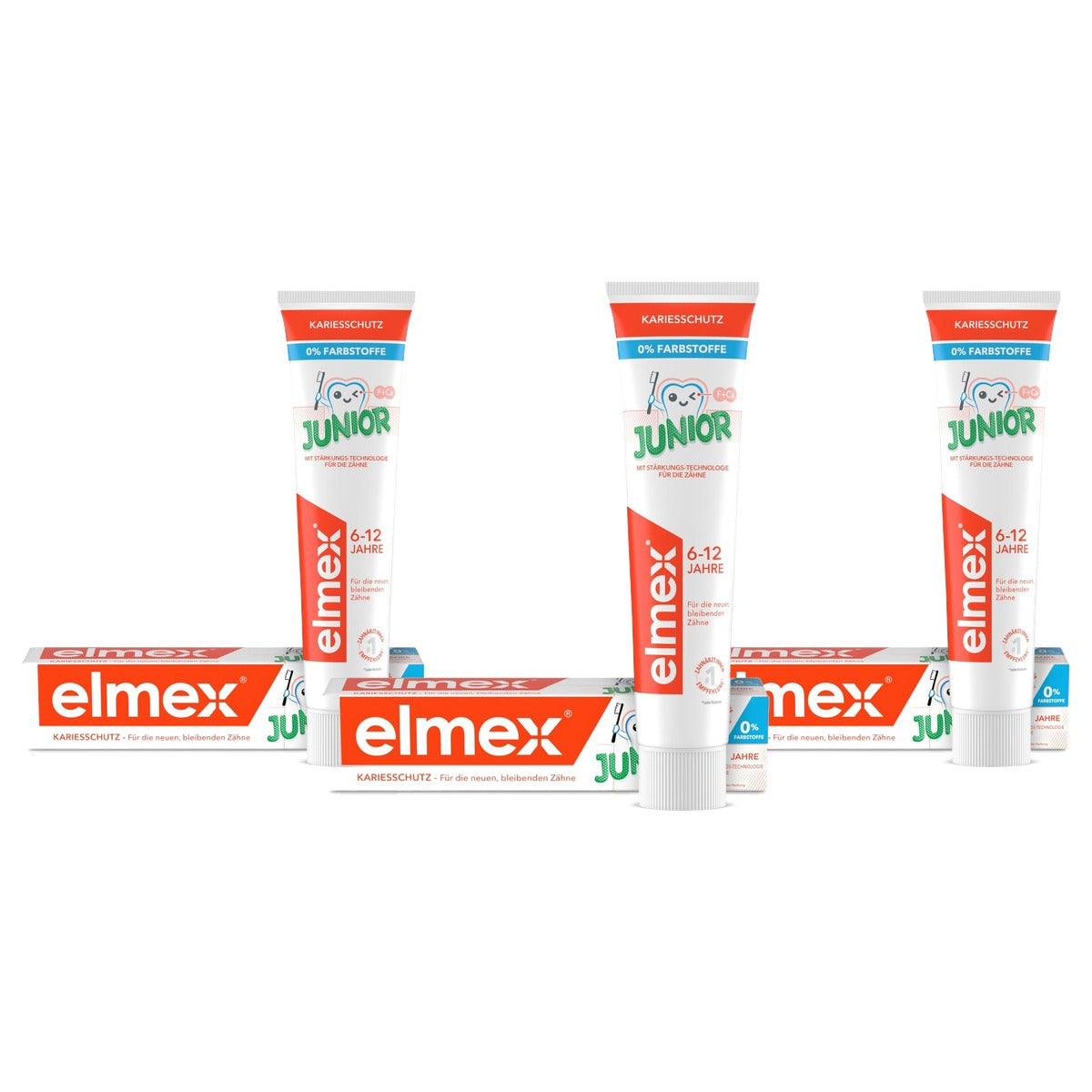 ELMEX Junior tandpasta 6-12 jaar 3 x 75 ml - Voordeelverpakking