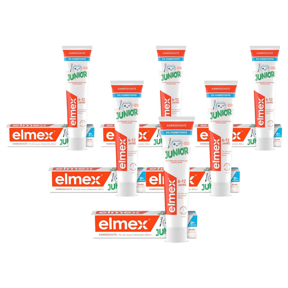 ELMEX Junior tandpasta 6-12 jaar 6 x 75 ml - Voordeelverpakking