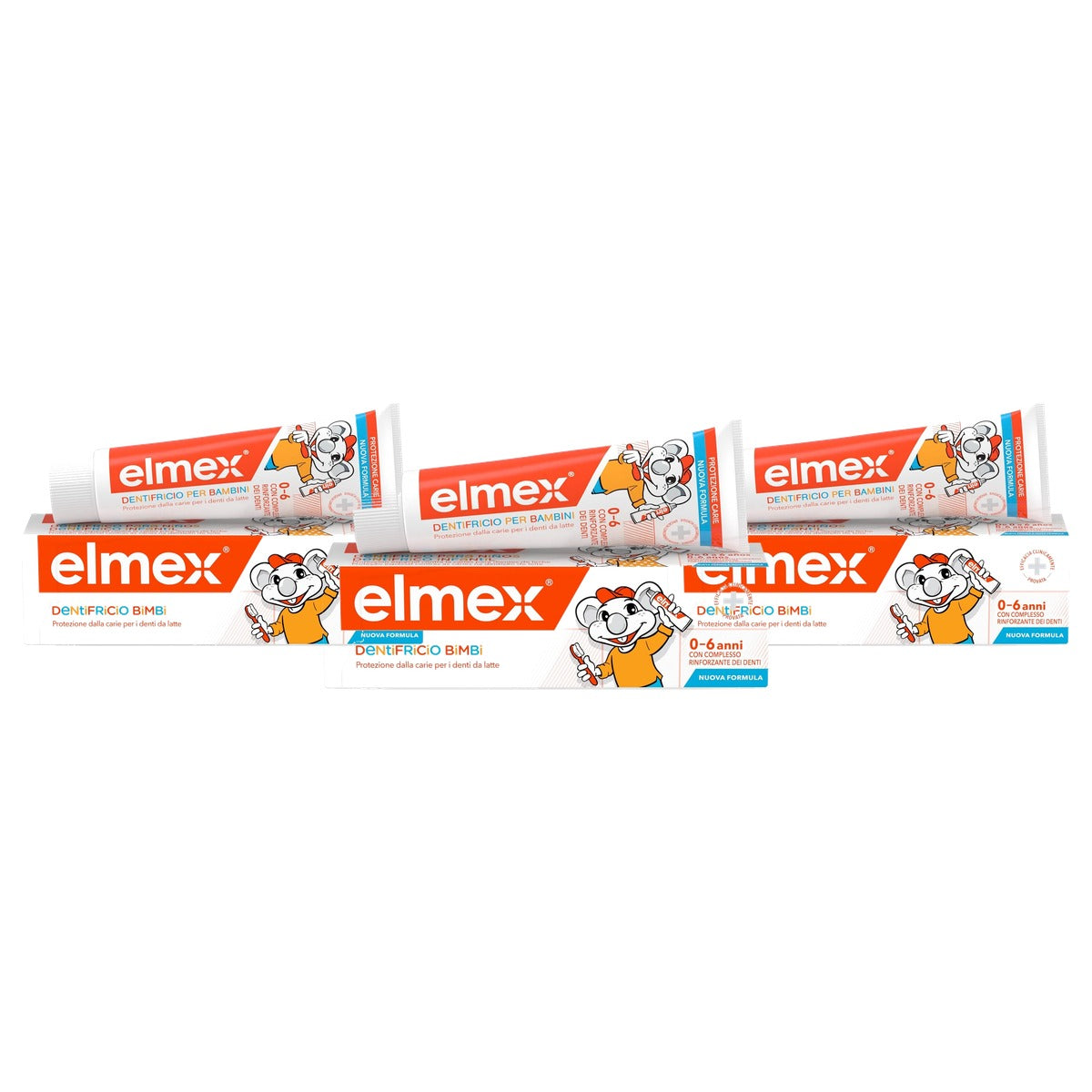 Elmex Kinderbescherming tandpasta 0-6 jaar 3 x 50 ml - Voordeelverpakking