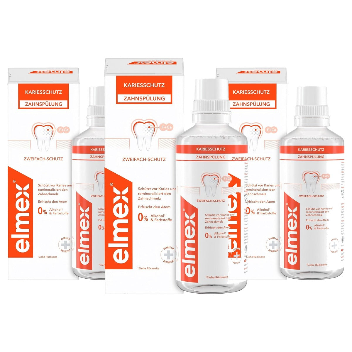 ELMEX Mondwater 3 x 400 ml - Voordeelverpakking