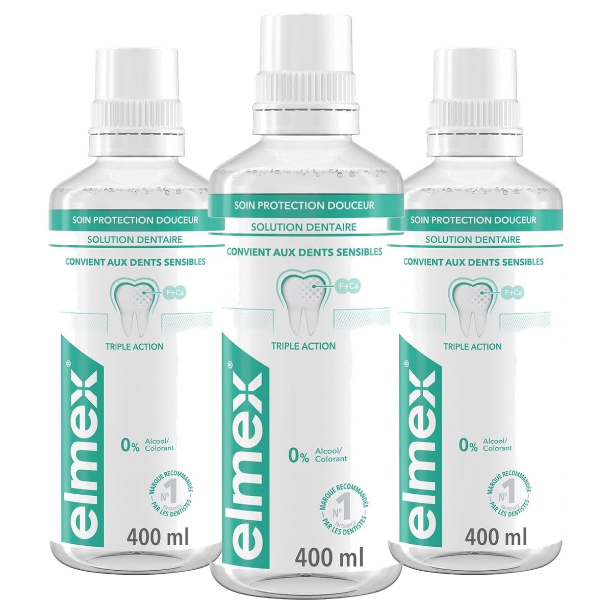 ELMEX Mondwater verzorging bescherming zacht - 3-pack