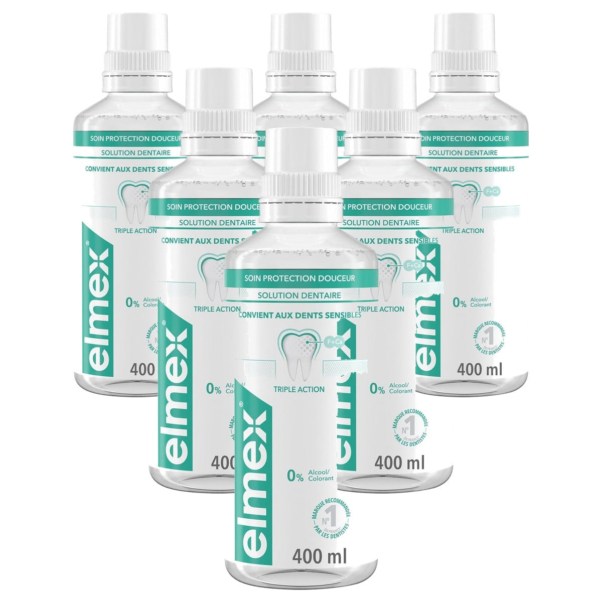 ELMEX Mondwater verzorging bescherming zacht - 6-pack