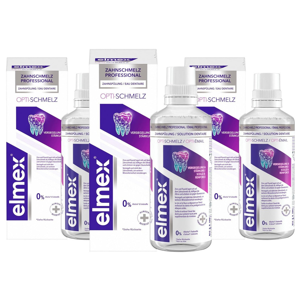 ELMEX Professional Opti-schmelz afdichting & versterking 3 x 400 ml - Voordeelverpakking