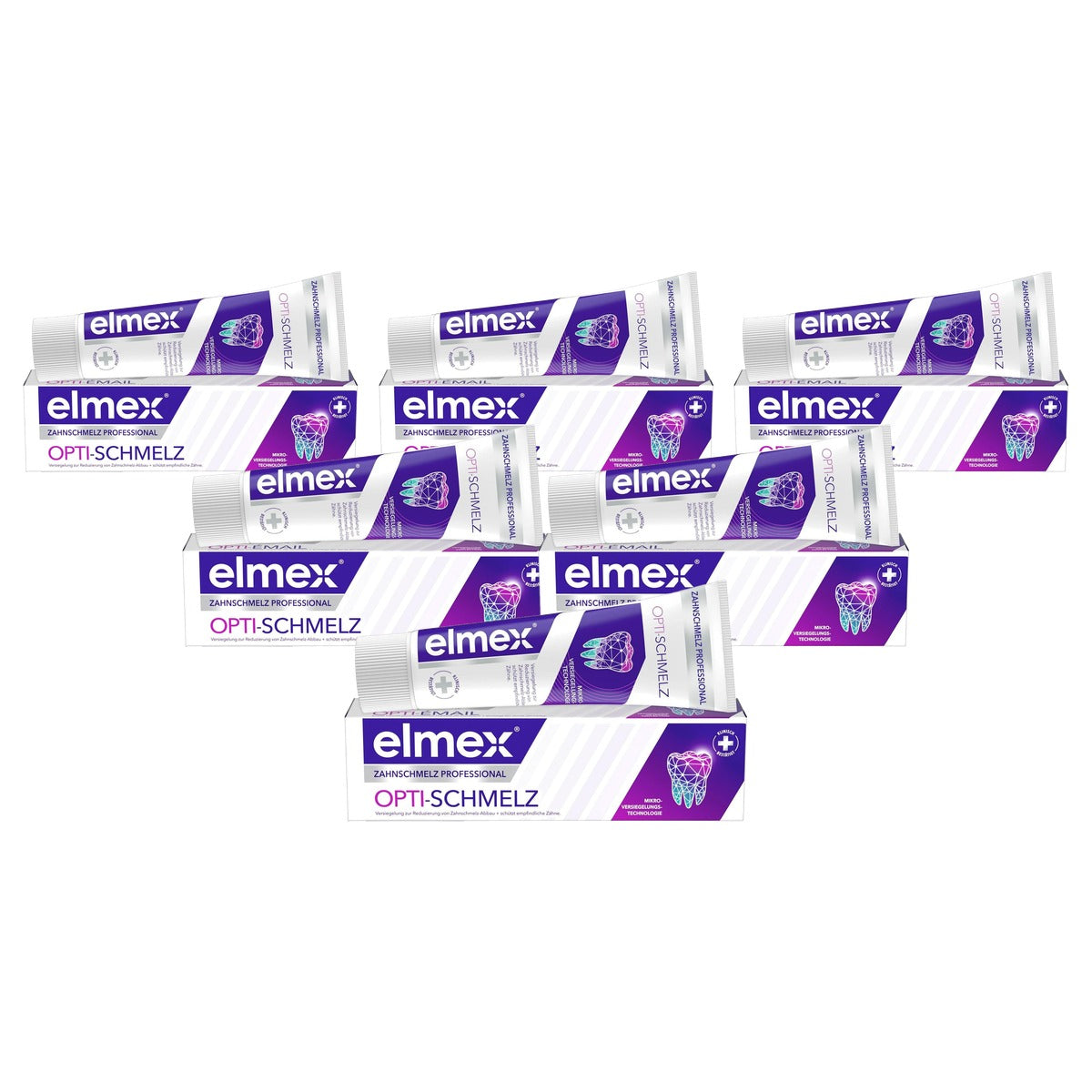 ELMEX Professional Opti-Smelt Tandpasta 6 x 75 ml - Voordeelverpakking