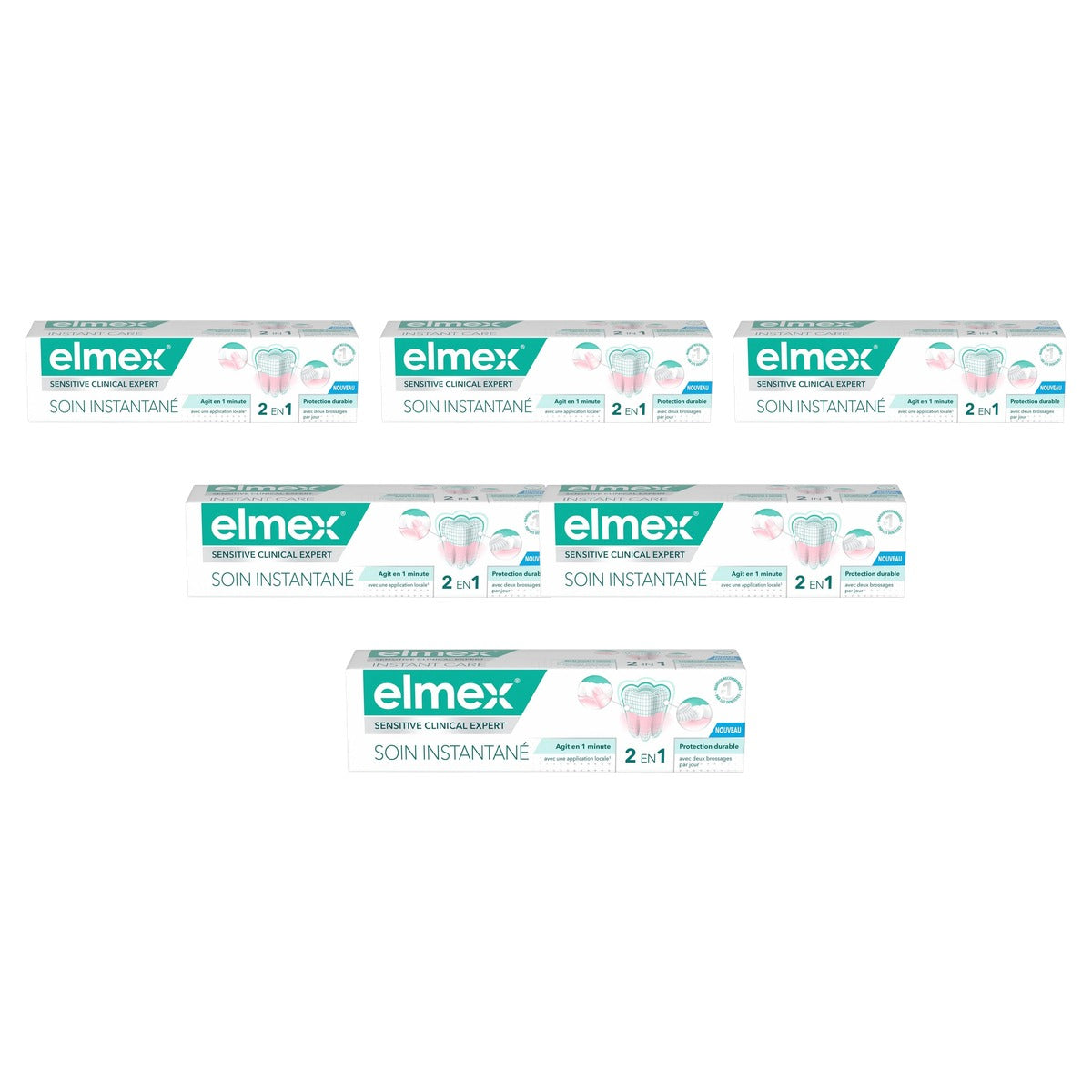 ELMEX Sensitive Instant Care Fluoride Tandpasta - 6-pack