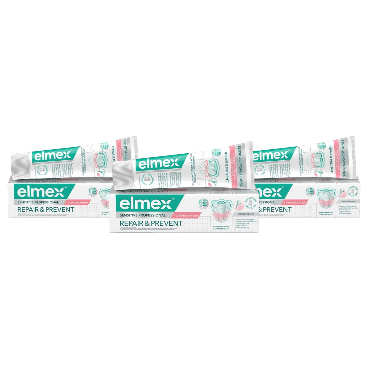ELMEX Sensitive Professional Repair & Prevent tandpasta 3 x 75 ml - Voordeelverpakking