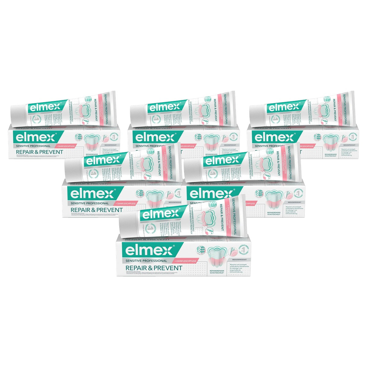 ELMEX Sensitive Professional Repair & Prevent tandpasta 6 x 75 ml - Voordeelverpakking