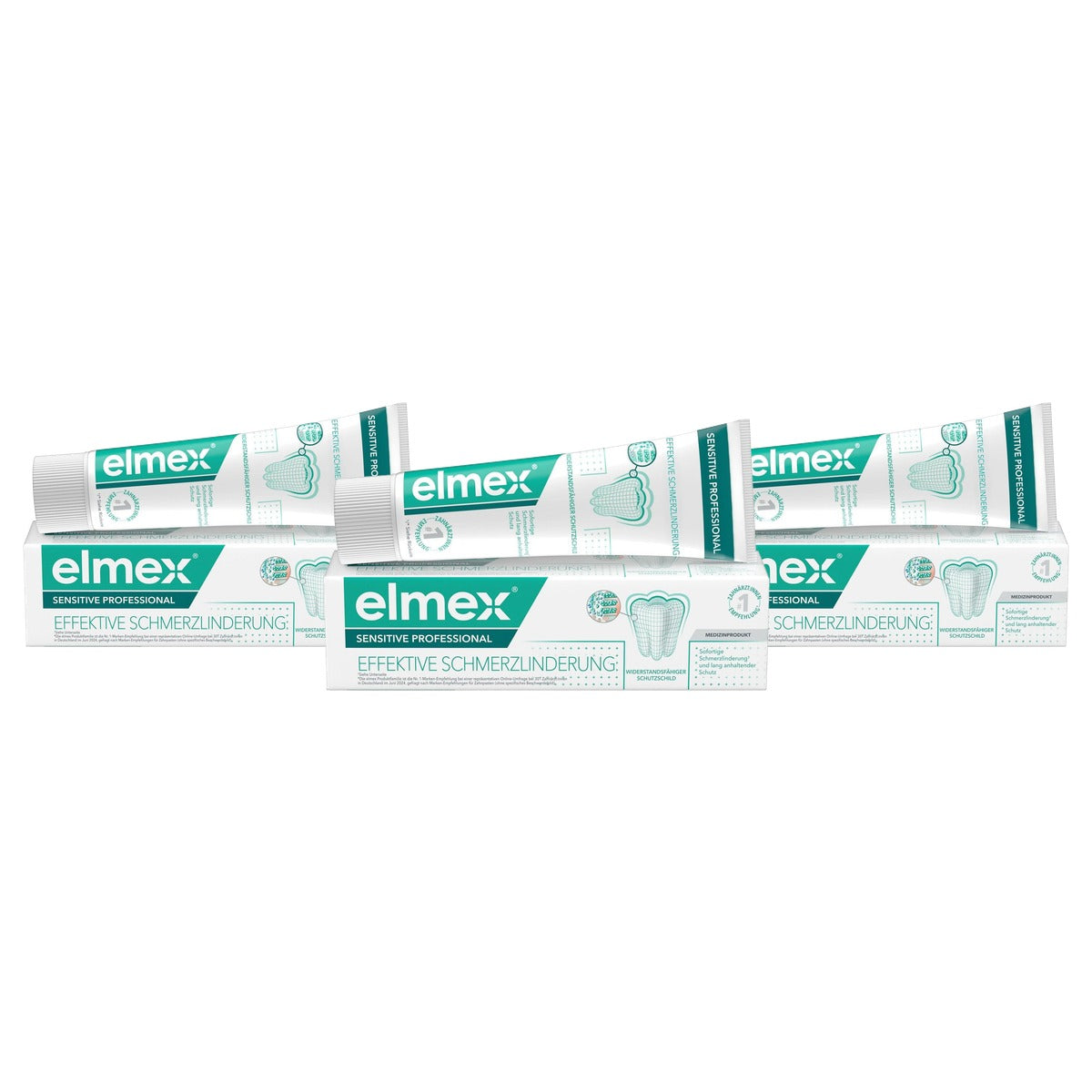 ELMEX Sensitive Professional tandpasta 3 x 75 ml - Voordeelverpakking