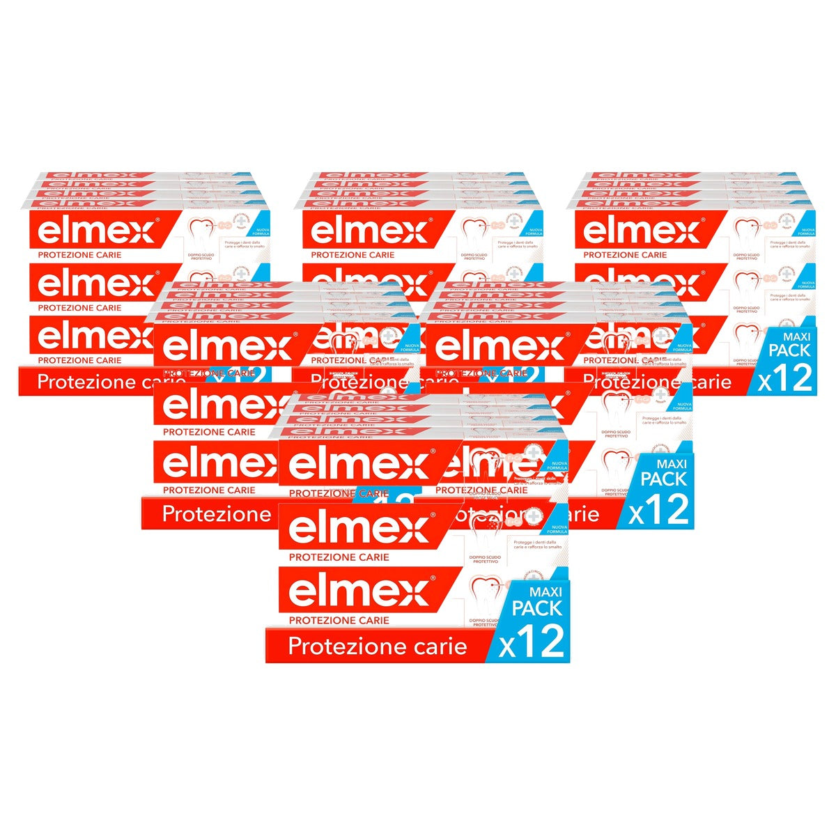 ELMEX Tandpasta Bescherming Cariës x 12 6 x 75 ml - Voordeelverpakking