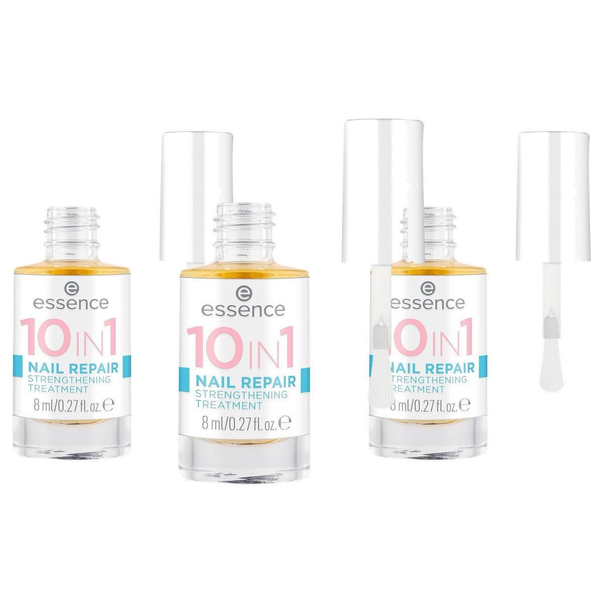 essence 10-in-1 nagelreparatie versterkende behandeling 8 ml - 3-pack