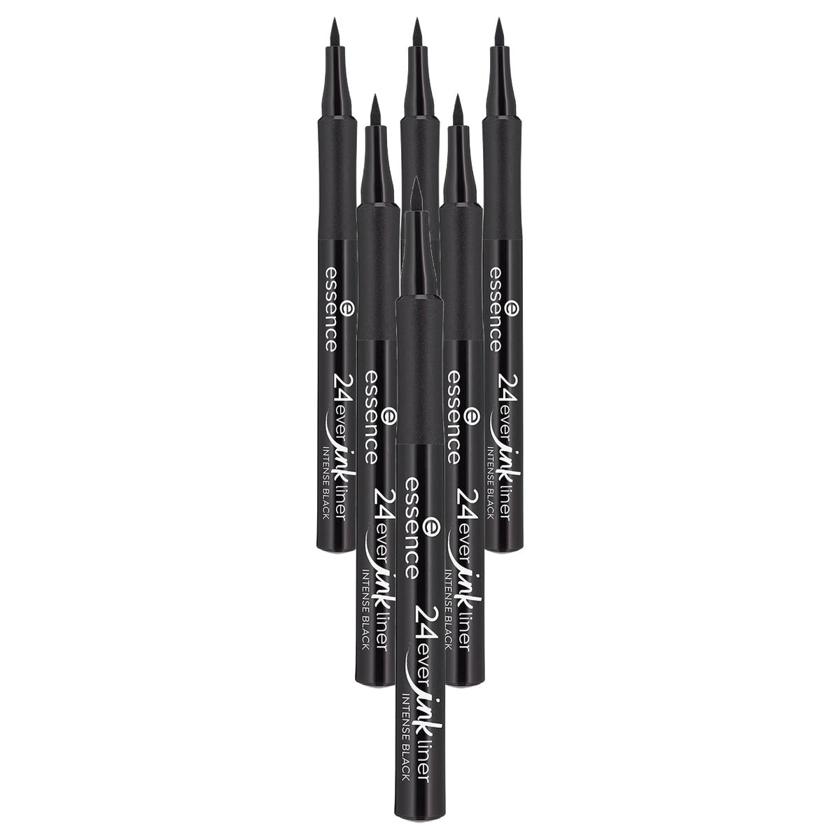 essence 24ever ink liner eyeliner 01 Intense Black 1,2 ml - 6-pack