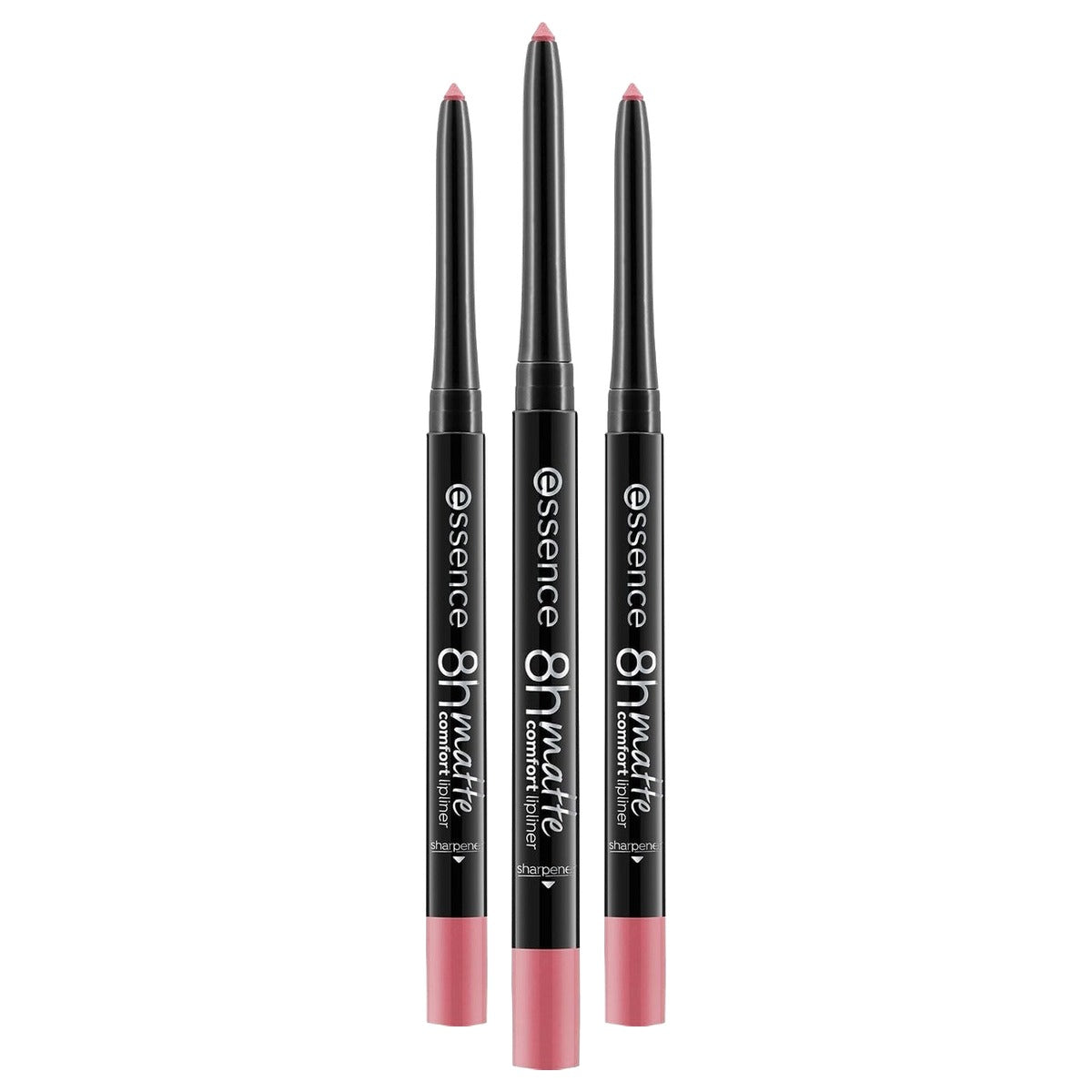 essence 8h Matte Comfort lipliner 15 roze 0,3 g - 3-pack