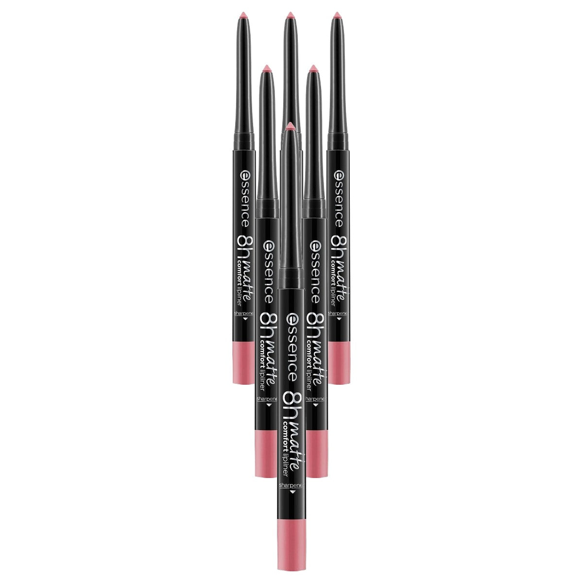 essence 8h Matte Comfort lipliner 15 roze 0,3 g - 6-pack