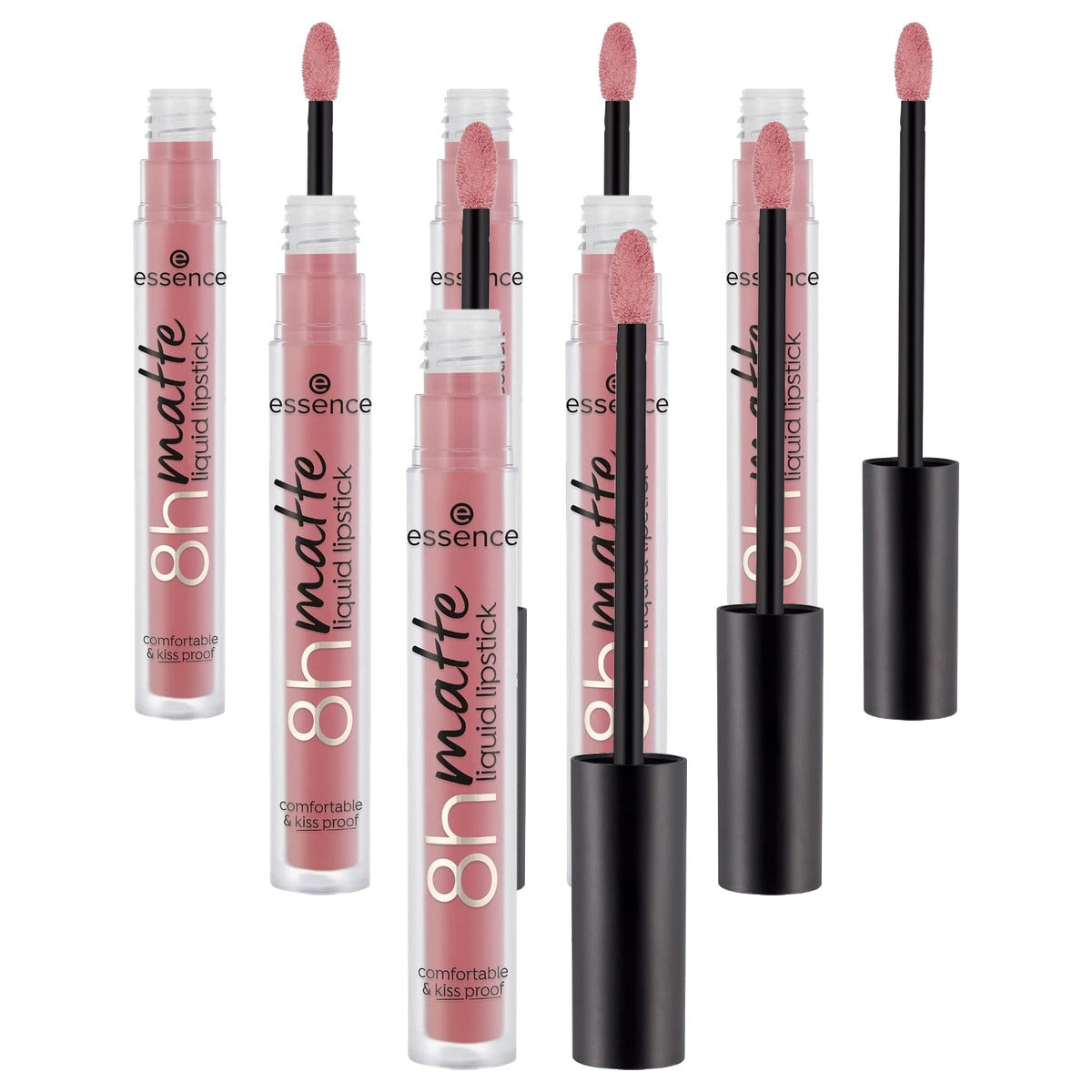 essence 8H Matte Liquid Lipstick nude 04 2,5 ml - 6-pack