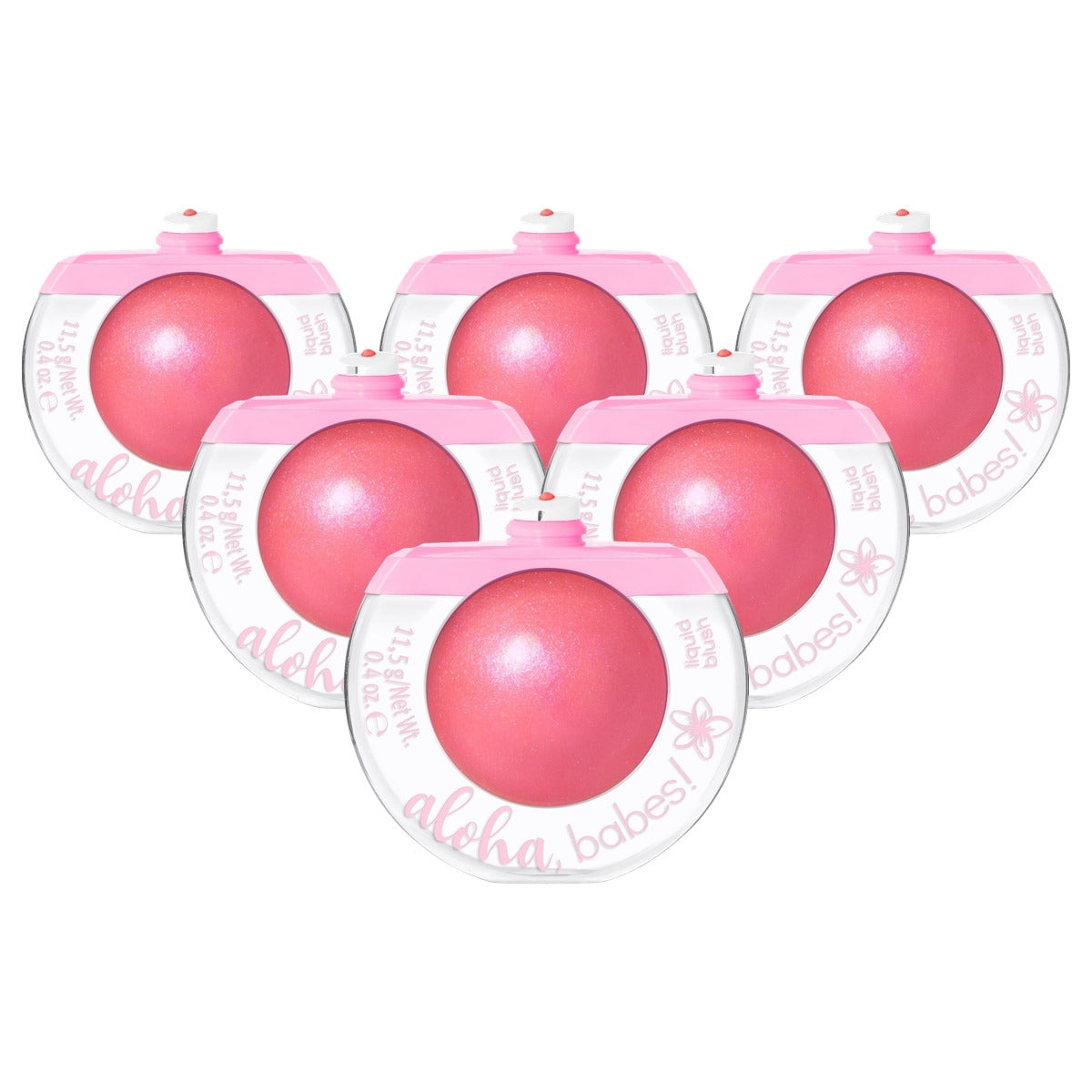 essence aloha, babes liquid blush nr. 01 roze 11,5 g - 6-pack