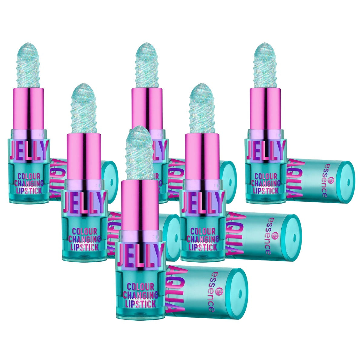 essence Aqua Jelly Colour Changing lippenstift 2,8 g - 6-pack