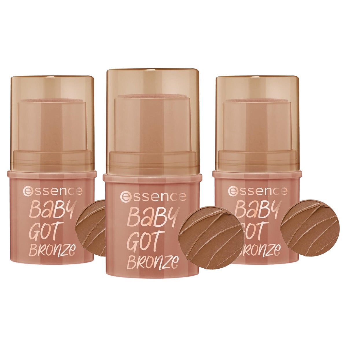essence Baby Got Bronze bronzing stick 10 Cinnamon Spice, 5,5 g - 3-pack
