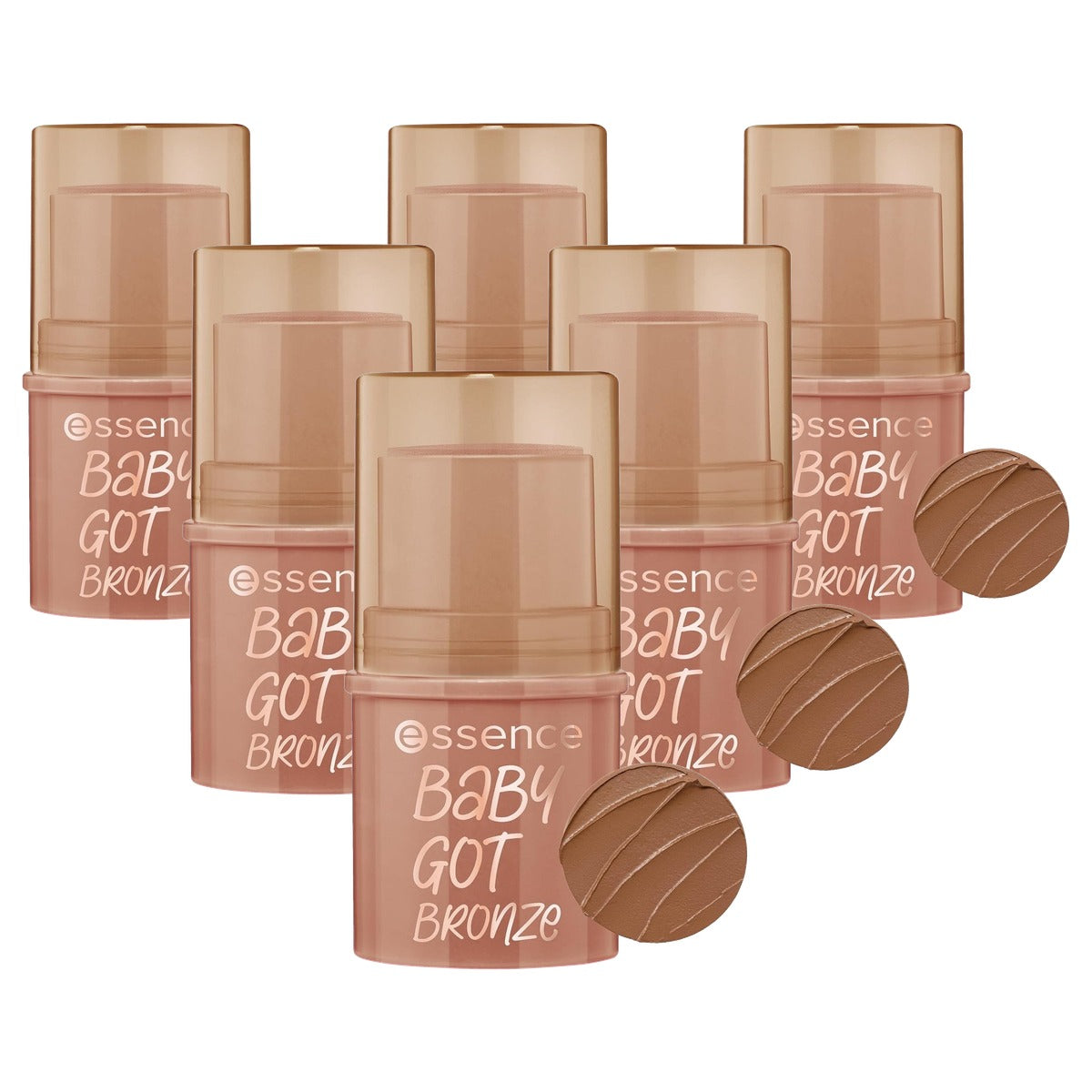 essence Baby Got Bronzen bronzen stick 10 Cinnamon Spice, 5,5 g - 6-pack