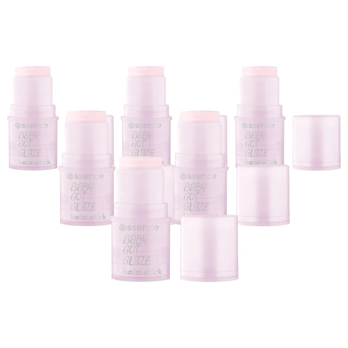 essence Baby Got Glaze balsem stick highlighter transparant - 6-pack