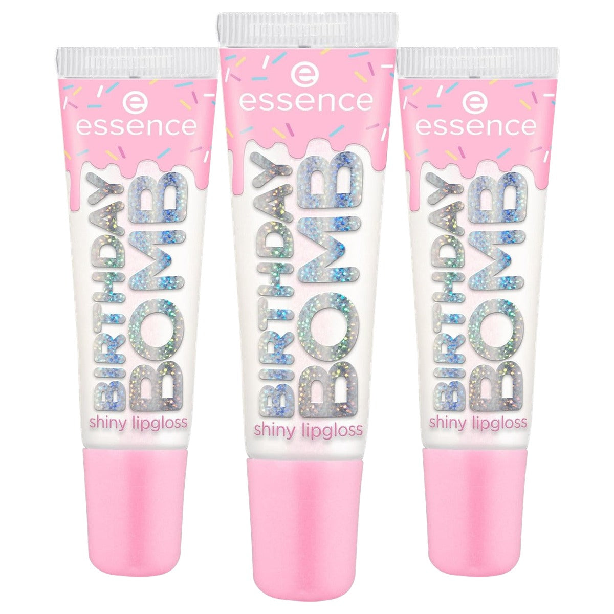 essence Birthday Bomb lipgloss Cake My Day 01 - 3-pack