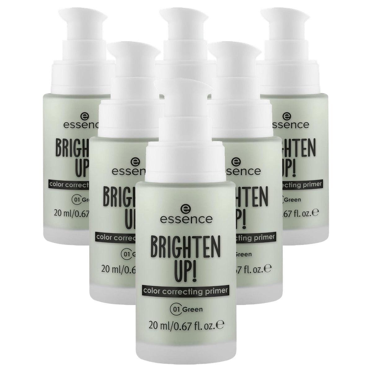 essence Brighten Up Color Correcting Primer nr. 01 groen - 6-pack