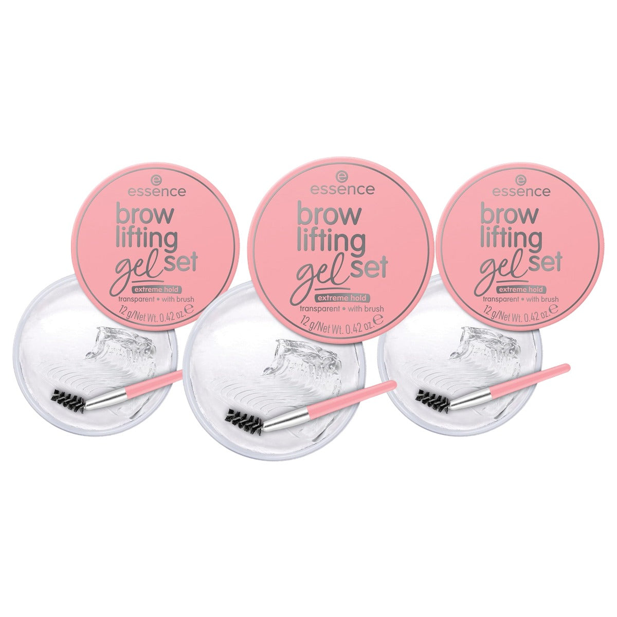 essence Brow Lifting gelset wenkbrauwgel 12 g - 3-pack