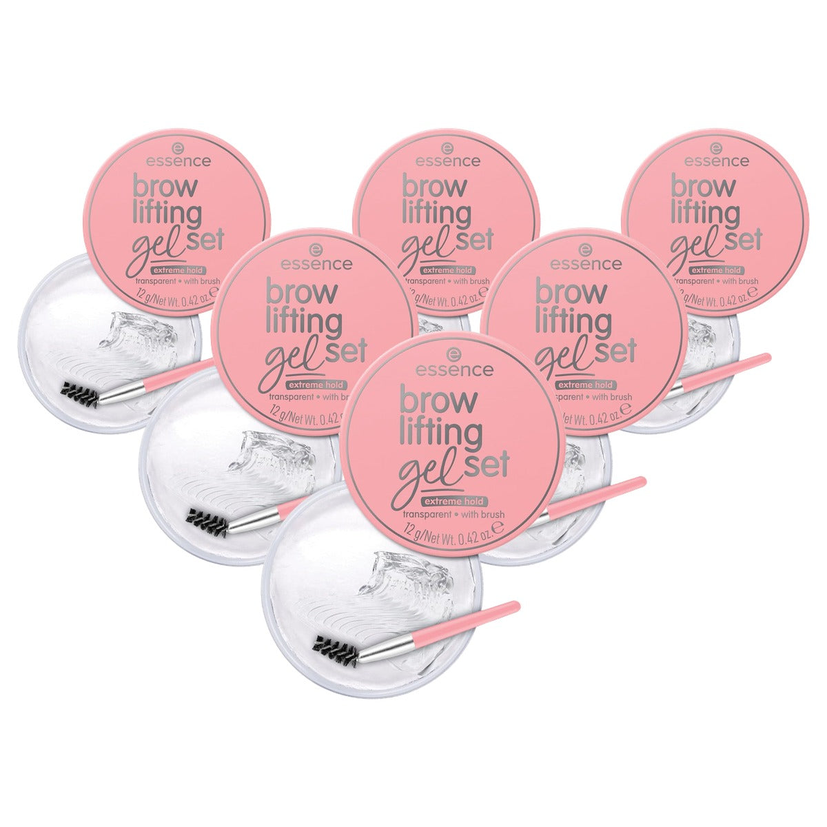 essence Brow Lifting gelset wenkbrauwgel 12 g - 6-pack