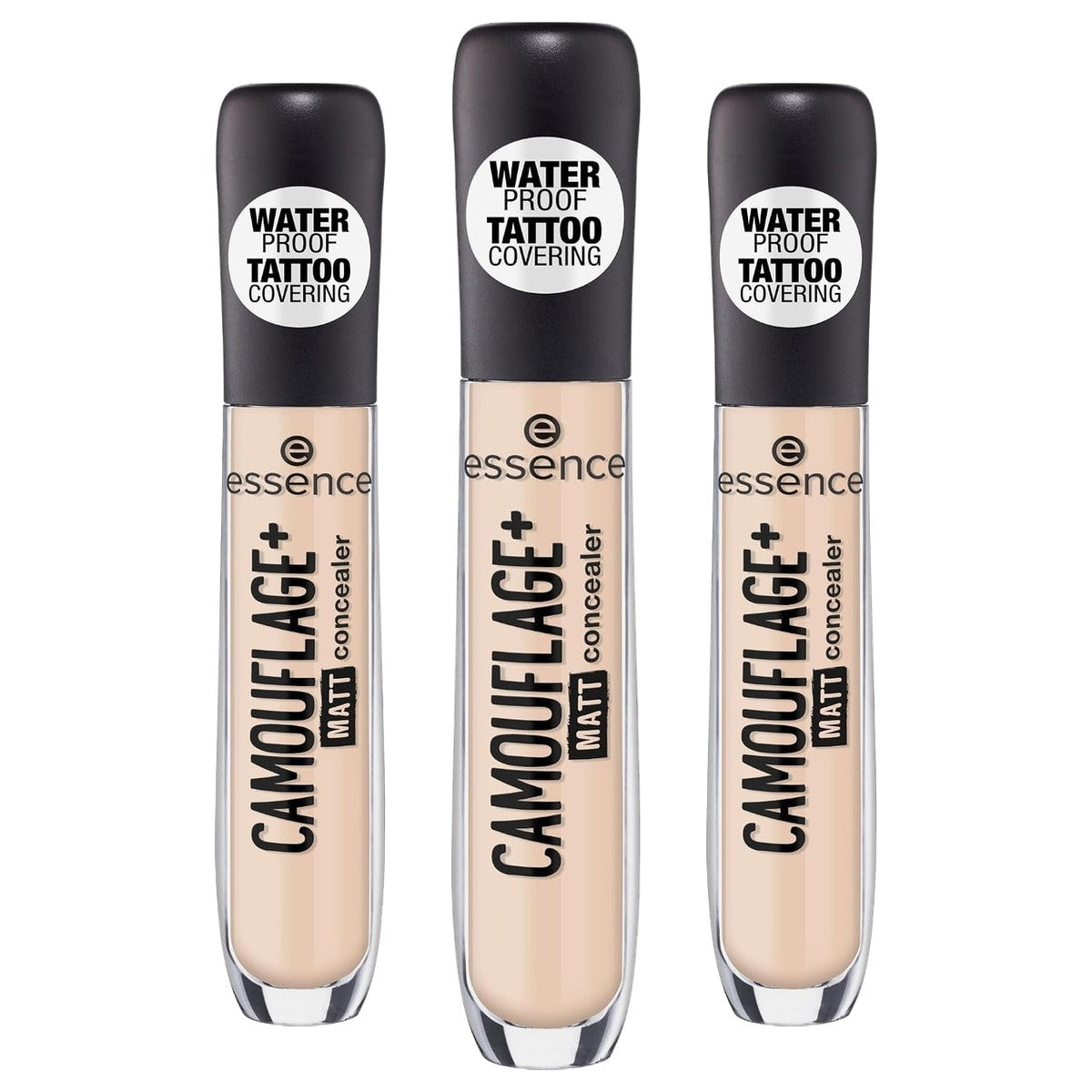 essence Camouflage + Matt concealer nr. 23 nude, 5 ml - 3-pack