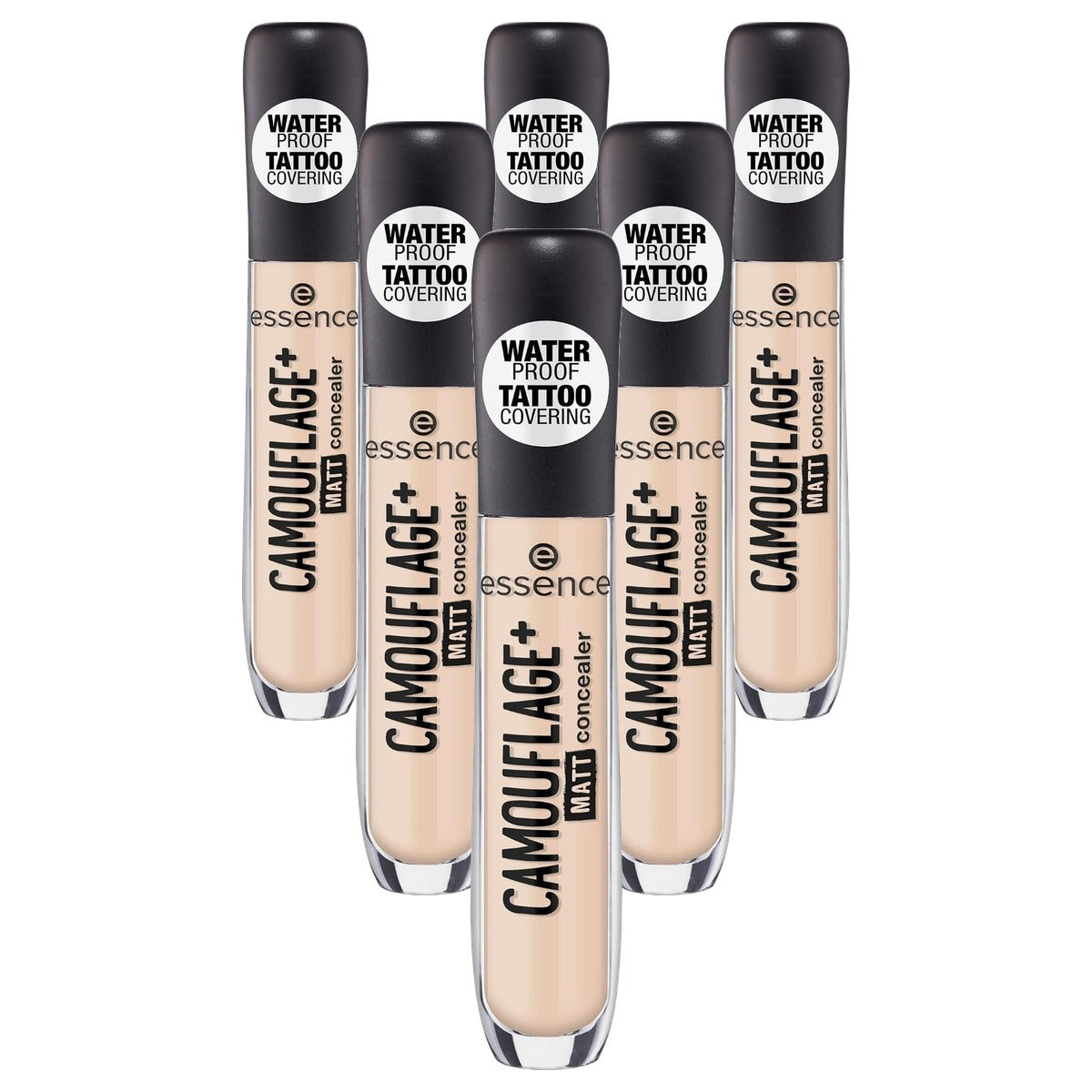 essence Camouflage + Matt concealer nr. 23 nude, 5 ml - 6-pack