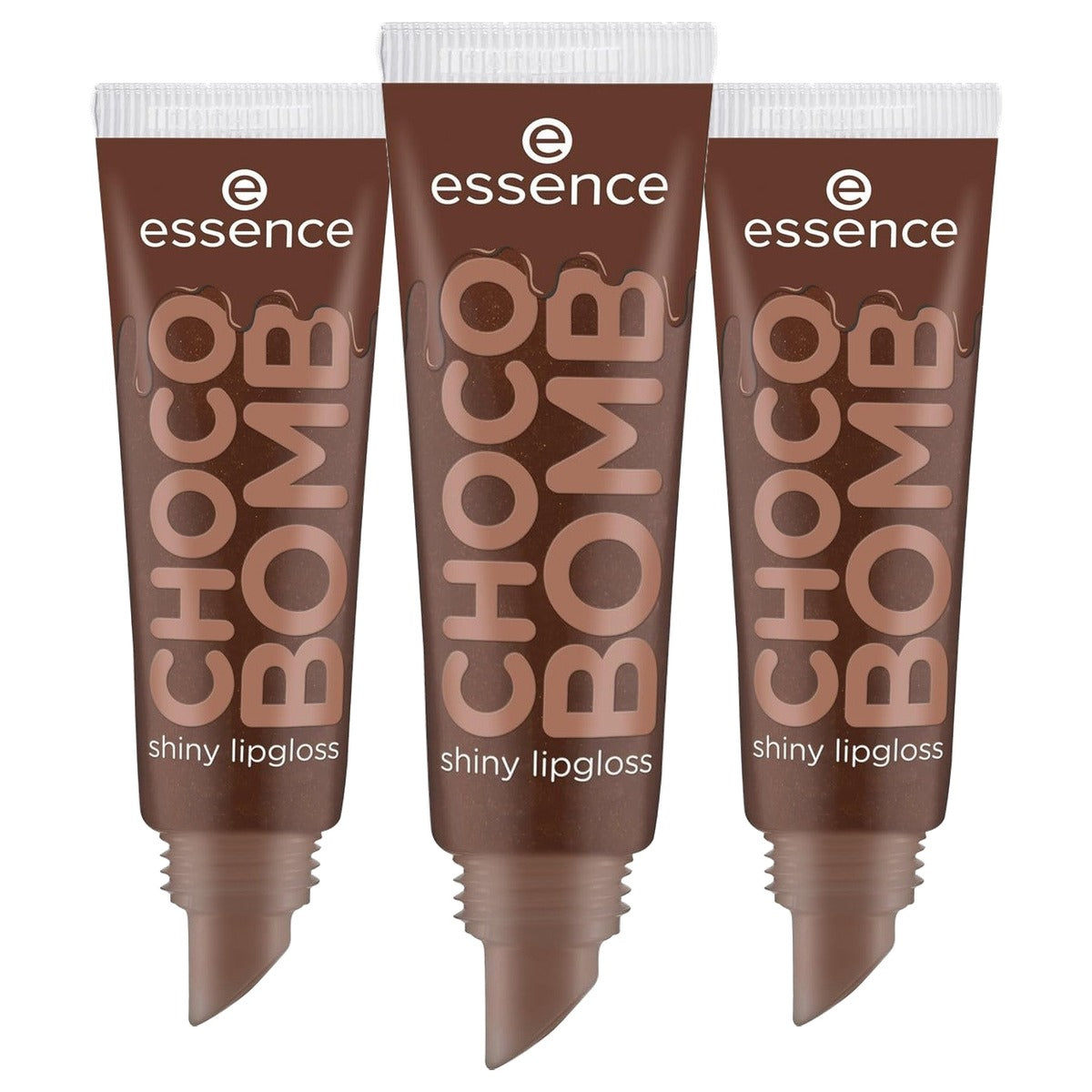 essence Choco Bomb Shiny lipgloss Chocoholic 01 - 3-pack