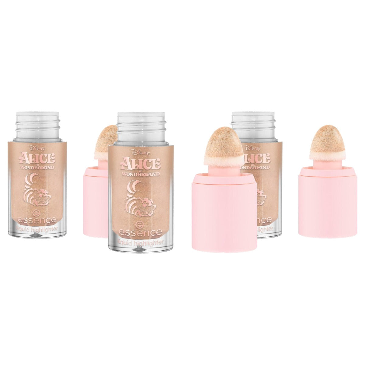 essence Disney Alice in Wonderland Liquid Highlighter 01 goud 4 ml - 3-pack