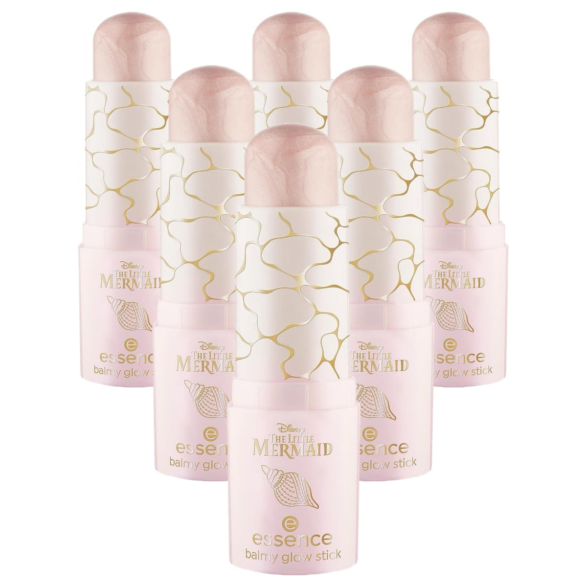 essence Disney The Little Mermaid glow stick highlighter 01 nude - 6-pack